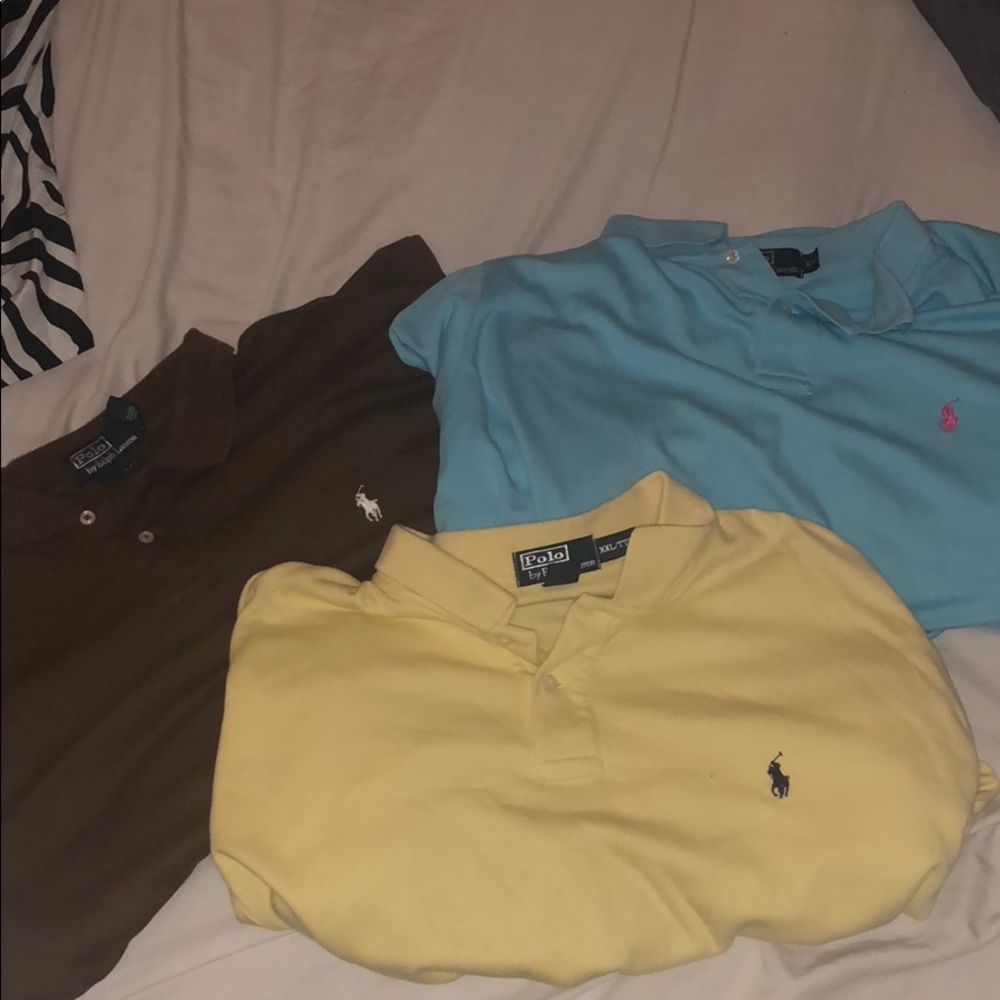 Polo Ralph Lauren Shirt Lot 3 Shirts XXL
